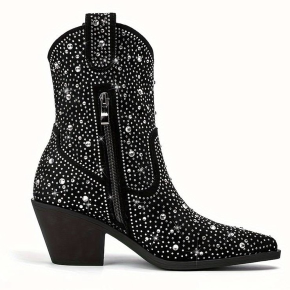 LUMEHEEL • Rhinestone Cowboy Boots - Picture 8 of 11